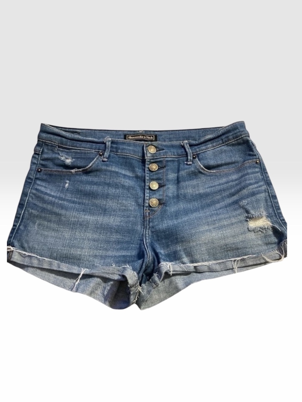 Abercrombie and Fitch High Waisted Denim Shorts size 30
